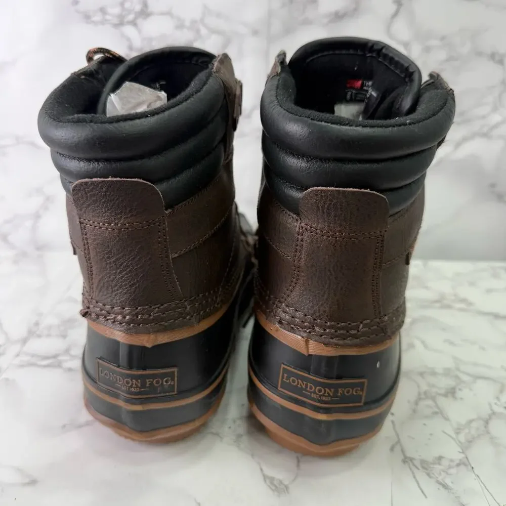 London Fog Men’s Winter Boots sz 8 Snow Waterproof NEW #M354
